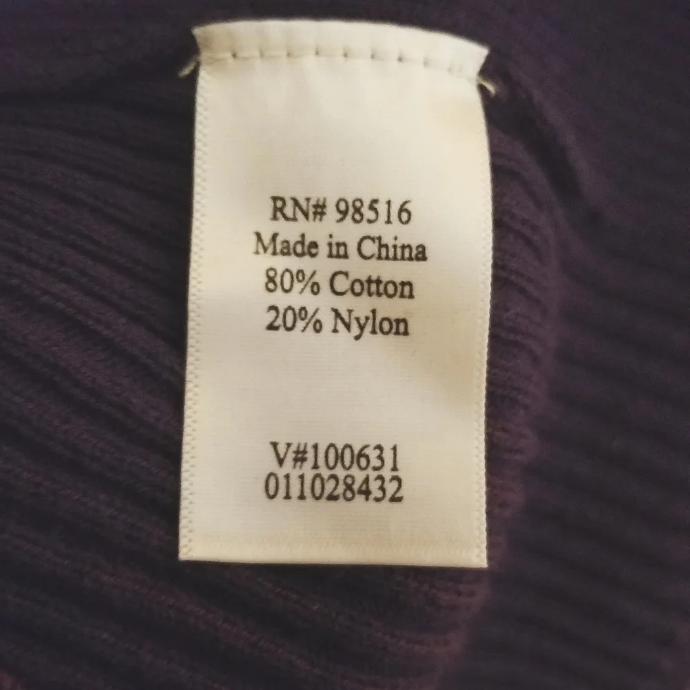 COLDWATER CREEK Rib Sweater Turtleneck NEW M - Picture 5 of 5